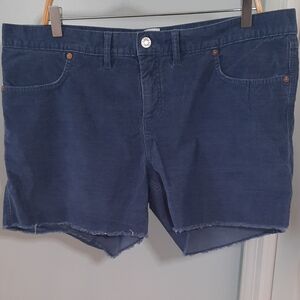 GAP Blue Corduroy Shorts sz 16